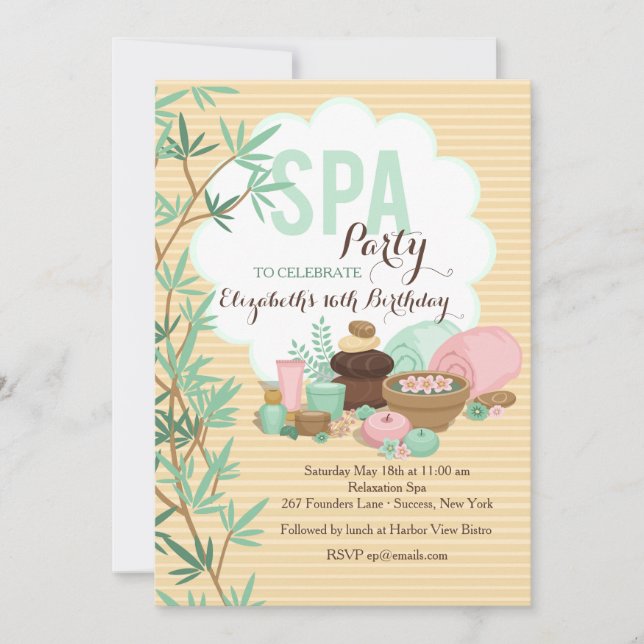 Invitation du spa (Devant)