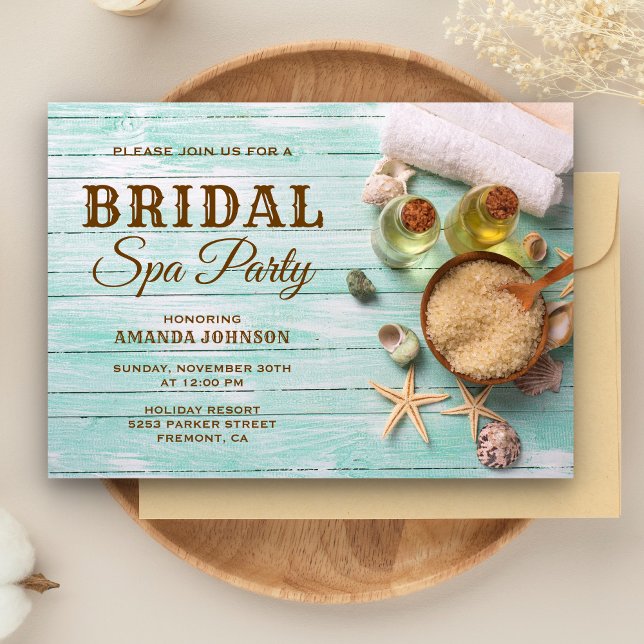 Invitation du Spa de la Monnaie de Fête des mariée (Créateur téléchargé)