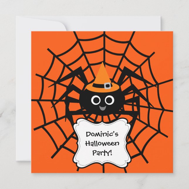 Invitation du Spider Web Halloween Party (Devant)