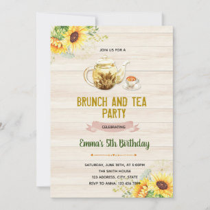 Invitation du Sunflower tea