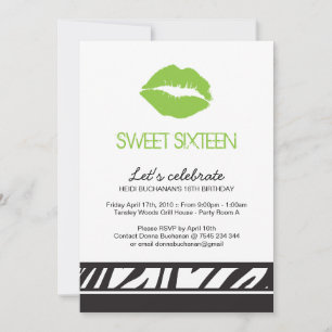 Invitation du sweet sixteen Party