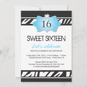 Invitation du sweet sixteen Party