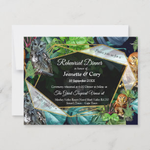 Invitation du thème de la fête de nuit