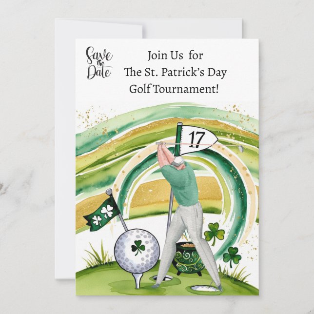 Invitation du tournoi de golf de la Saint-Patrick (Devant)