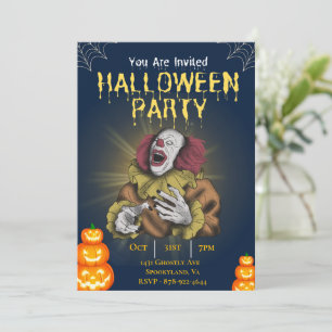 Invitation du tueur d'Halloween