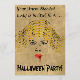 Invitation du Vampire Halloween Party
