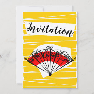 Invitation du ventilateur espagnol vertical