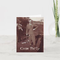 Invitation du vintage Music Party