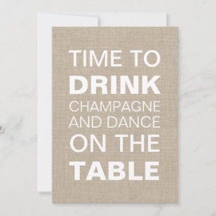 Invitation du Wedding shower de la typographie de