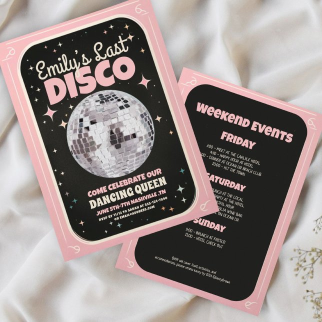 Invitation du week-end à la discothèque Dernière r (Créateur téléchargé)