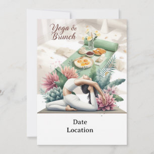 Invitation du Yoga et Brunch Party