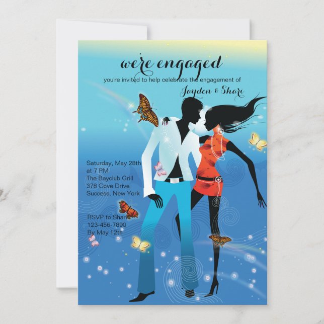 Invitation du Young Love Engagement Party (Devant)