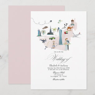 Invitation Dubaï EAU Destination Mariage