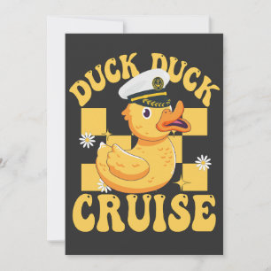 Invitation Duck Duck Cruise Funny Famille Croisière correspon