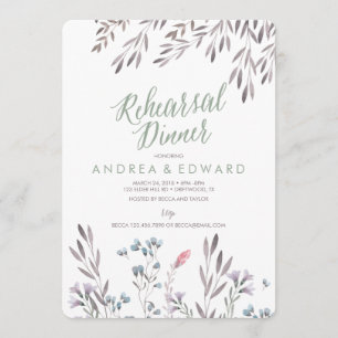 Invitation d'un Mariage Fleur sauvage