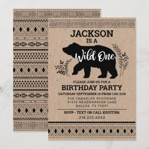 Invitation d'un ours sauvage