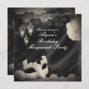 Invitation d'une mascarade Vintage élégante
