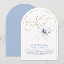 Dusty Blue Bow Elle Attache le Nœud Réception de M