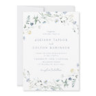 Dusty Blue Fleur sauvage Rustic Boho Mariage Photo