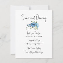 Dusty Blue Floral Charm Détails du Mariage