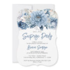 Dusty Blue Floral Surprise fête d'anniversaire