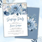Dusty Blue Floral Surprise fête d'anniversaire
