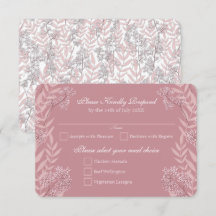 Dusty Rose rose Mariage Vintage Botanique