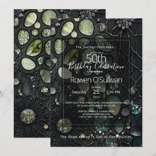 Invitation Earthsong Abstrait de gemme botanique