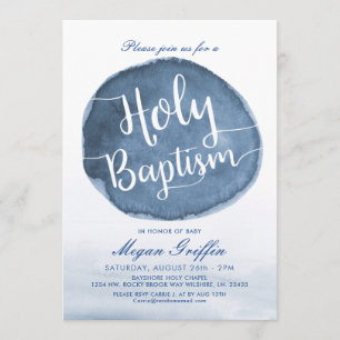 Invitation Eau du lac Custom Holy Baptism