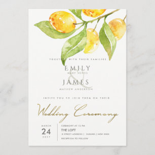 INVITATION EAU VERTE JAUNE COULEUR FOLIAGE MARIAGE OLIVE