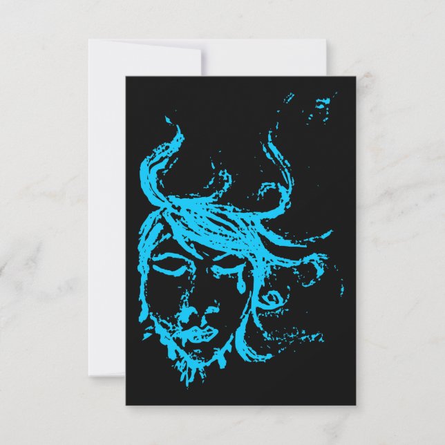 Invitation eaux bleues (Devant)