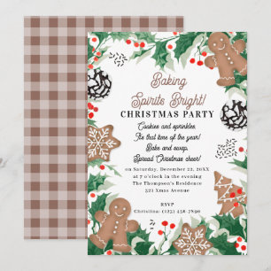 Invitation Échange de biscuits de Noël : l'esprit de la pâtis