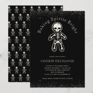Invitation Échange de cookies gothiques