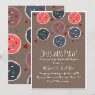 Invitation Échange de pépites de biscuits de Noël sucrés