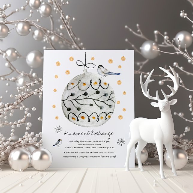 Invitation Échange d'ornement Noël Fête de Noël (Créateur téléchargé)