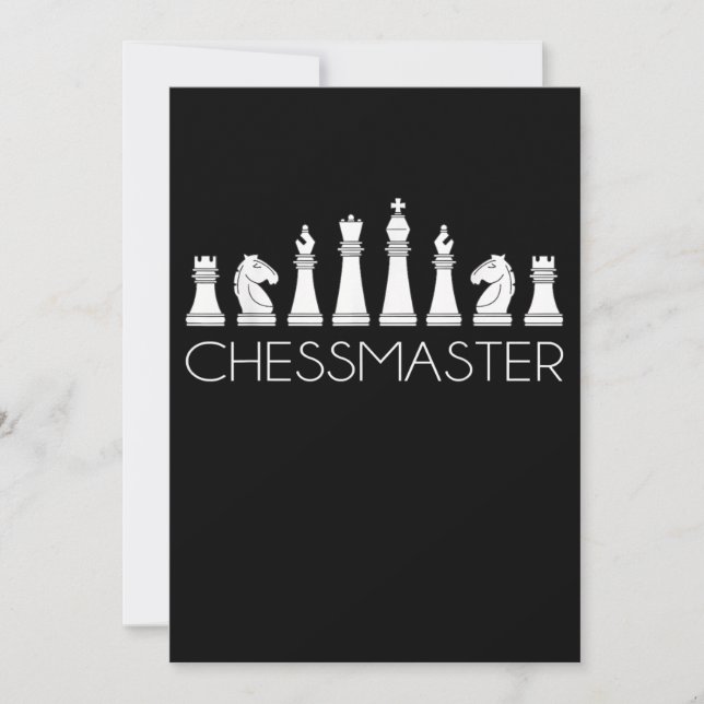 Invitation Échecs - Chessmaster (Devant)