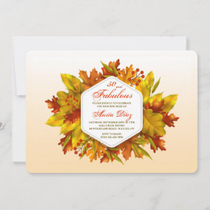 Invitation Éclat d'automne