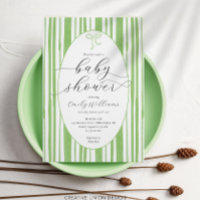 Eclectique Peint Grandes Baby shower Vert