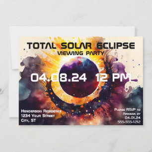Invitation Eclipse solaire - Partie de visualisation personna