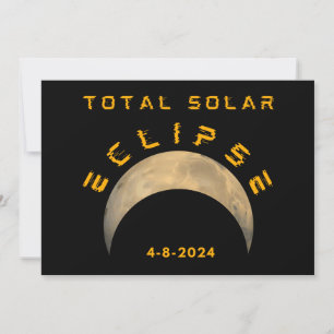 INVITATION ÉCLIPSE SOLAIRE TOTALE LUNE SOLEIL TERRE