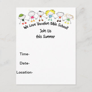 Invitation École de Bible Vacances