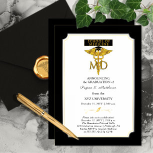 Invitation École de médecine Diplôme de médecin