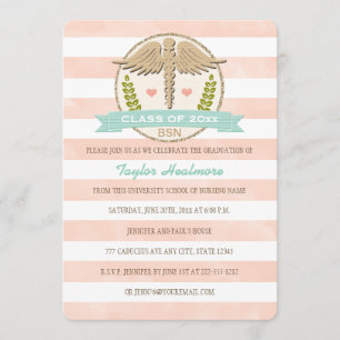 Invitation École de soins infirmiers Coral et Aqua Caduceus