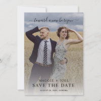 Économie de photo moderne pour la date de save the