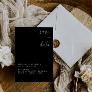 INVITATION ÉCONOMISEZ LA DATE ÉTÉ NOIR&BLANC