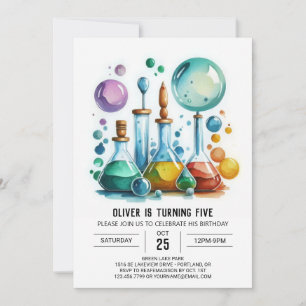 Invitation Ecouter Editable Mystère Scientifique Anniversaire