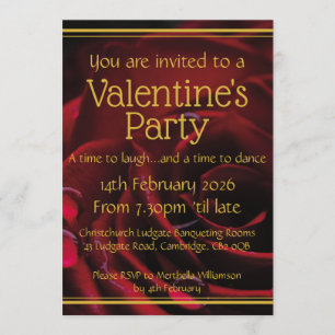 Invitation Écriture du PARTI VALENTINE Célébration chrétienne
