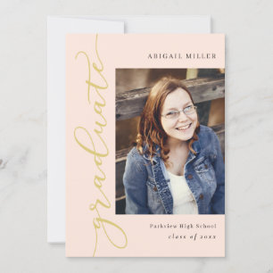 Invitation Écriture latérale Éditable Colour Graduation Invit