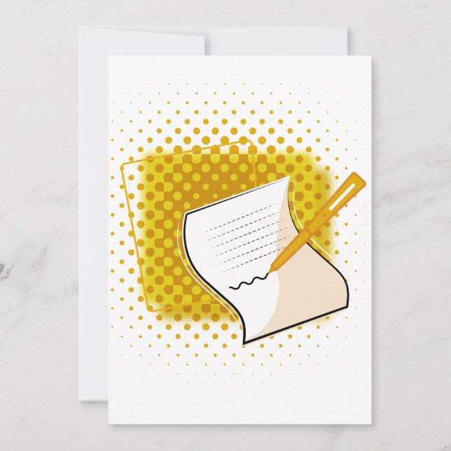 Invitation Écriture Lover (Devant)