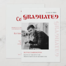 Écriture moderne élégante de type rouge noir et gr